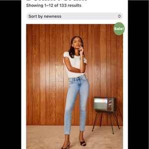 Denim forum the nico mid rise skinny crop